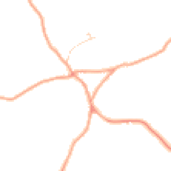 Daytime road noise heatmap for ME19 5DS