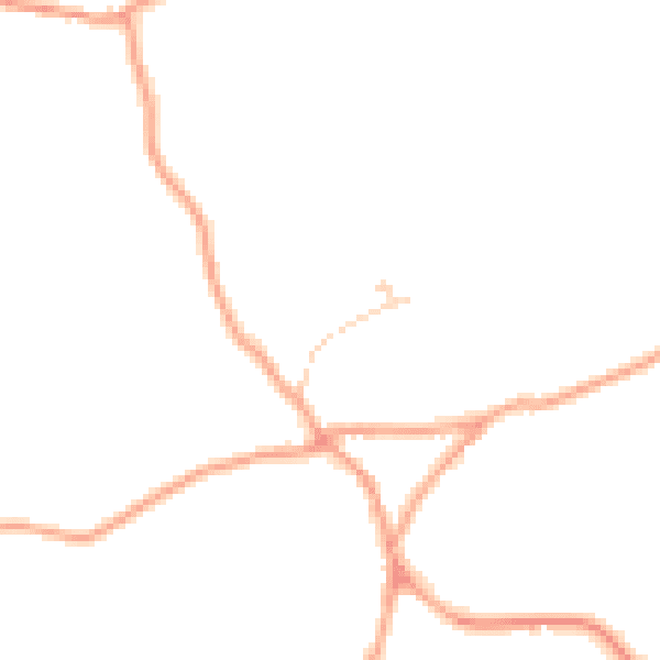 Daytime road noise heatmap for ME19 5DX