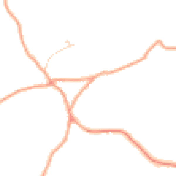 Daytime road noise heatmap for ME19 5EH