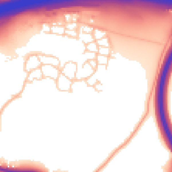 Daytime road noise heatmap for ME19 5FA