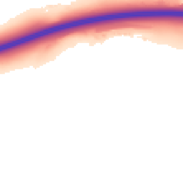 Night-time road noise heatmap for ME19 5FE