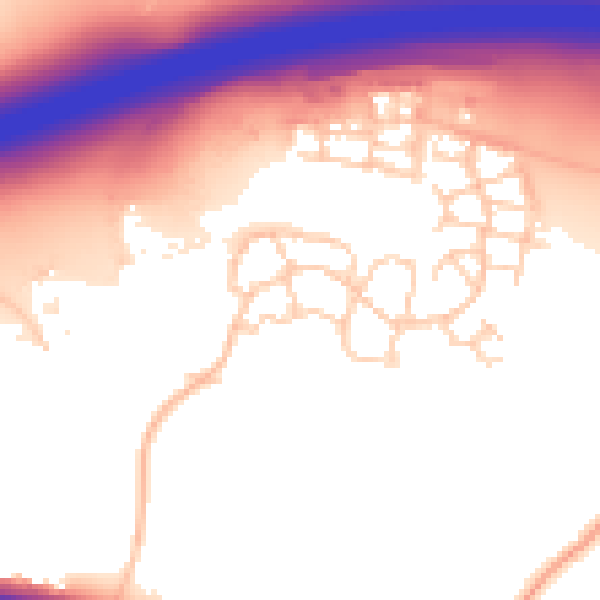 Daytime road noise heatmap for ME19 5FF