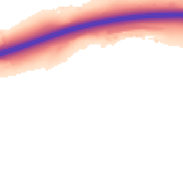 Night-time road noise heatmap for ME19 5FG
