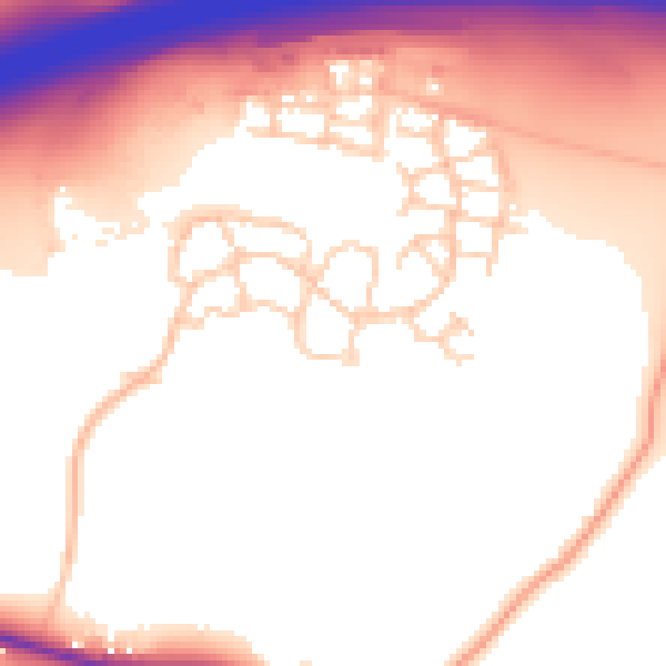 Daytime road noise heatmap for ME19 5FJ