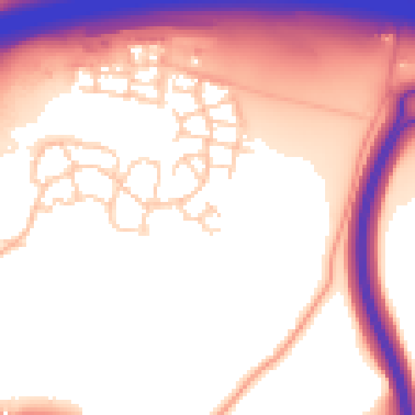 Daytime road noise heatmap for ME19 5FR