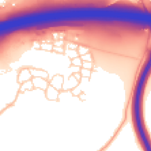 Daytime road noise heatmap for ME19 5FS