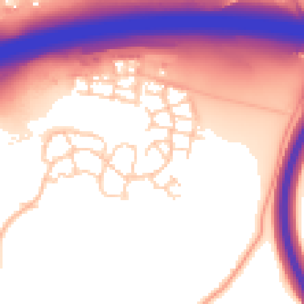 Daytime road noise heatmap for ME19 5FU