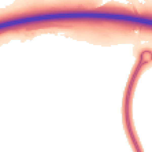 Night-time road noise heatmap for ME19 5FW