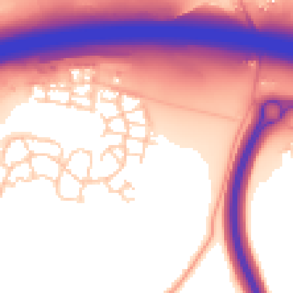 Daytime road noise heatmap for ME19 5GD