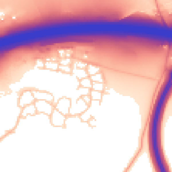 Daytime road noise heatmap for ME19 5GF