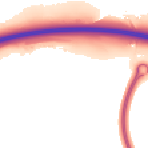 Night-time road noise heatmap for ME19 5GN