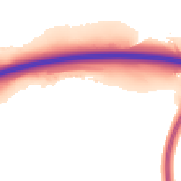 Night-time road noise heatmap for ME19 5GQ