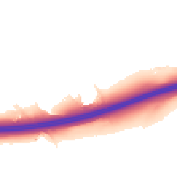 Night-time road noise heatmap for ME19 5GT
