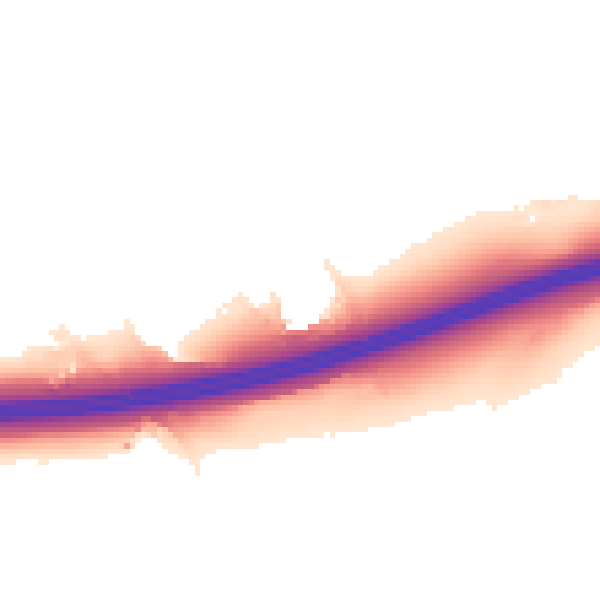 Night-time road noise heatmap for ME19 5GU
