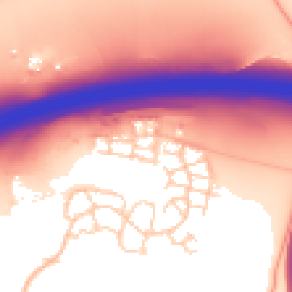 Daytime road noise heatmap for ME19 5GZ