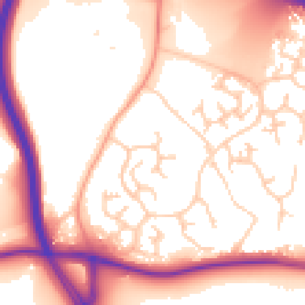 Daytime road noise heatmap for ME19 5HQ