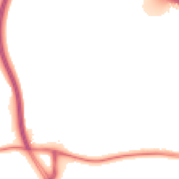 Night-time road noise heatmap for ME19 5HQ