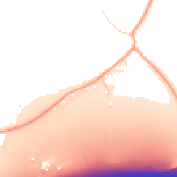 Daytime road noise heatmap for ME19 5JR