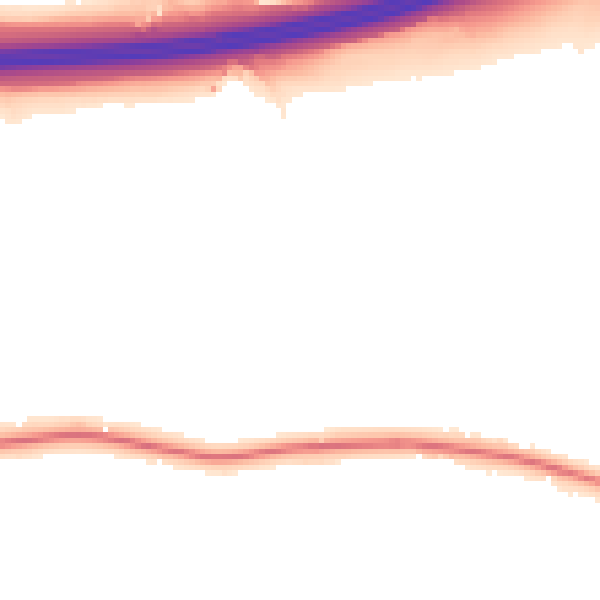 Night-time road noise heatmap for ME19 5LA