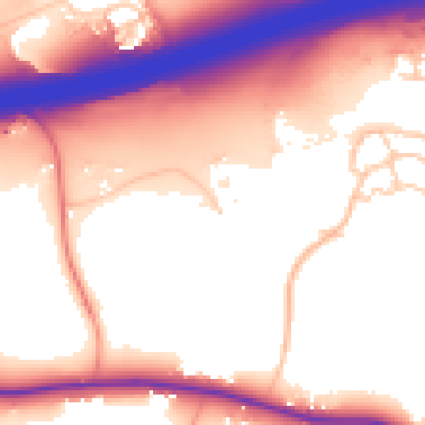 Daytime road noise heatmap for ME19 5LB