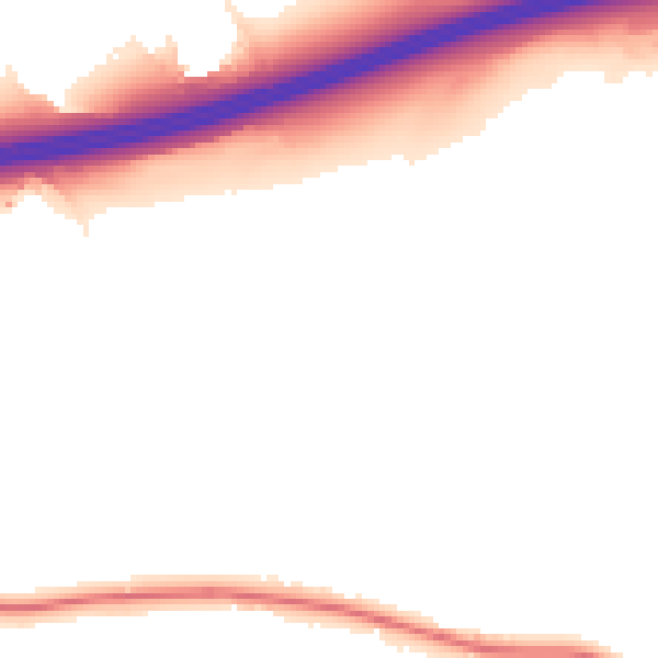 Night-time road noise heatmap for ME19 5LB