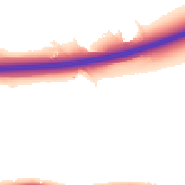 Night-time road noise heatmap for ME19 5LD