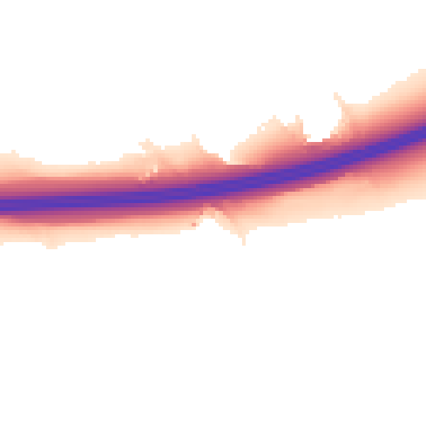 Night-time road noise heatmap for ME19 5LE