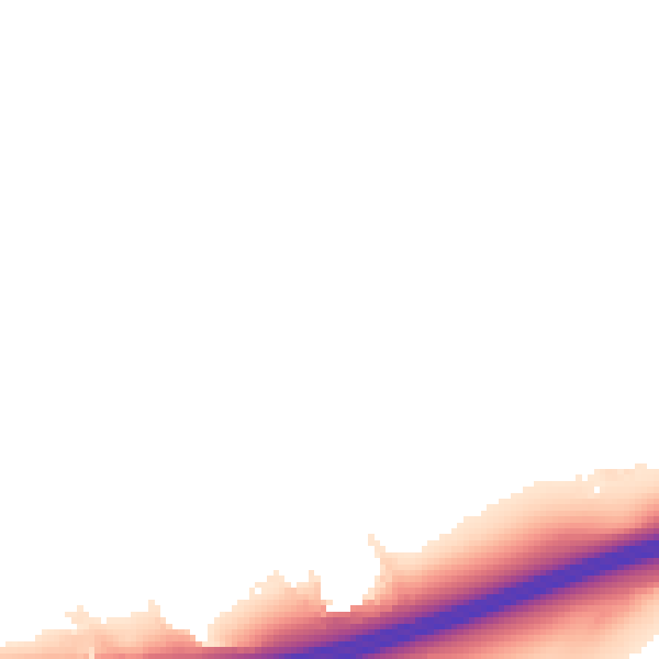 Night-time road noise heatmap for ME19 5LN