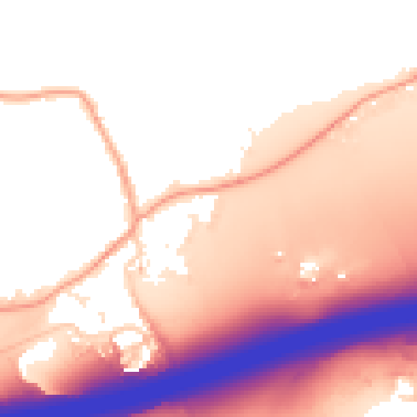 Daytime road noise heatmap for ME19 5LS