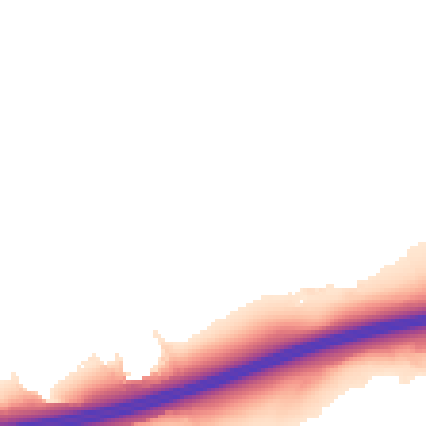Night-time road noise heatmap for ME19 5LS