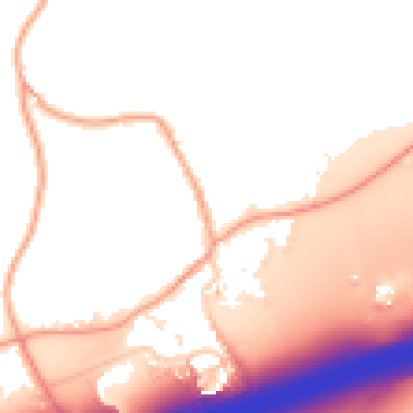 Daytime road noise heatmap for ME19 5LU