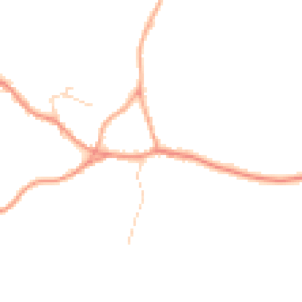 Daytime road noise heatmap for ME19 5NF