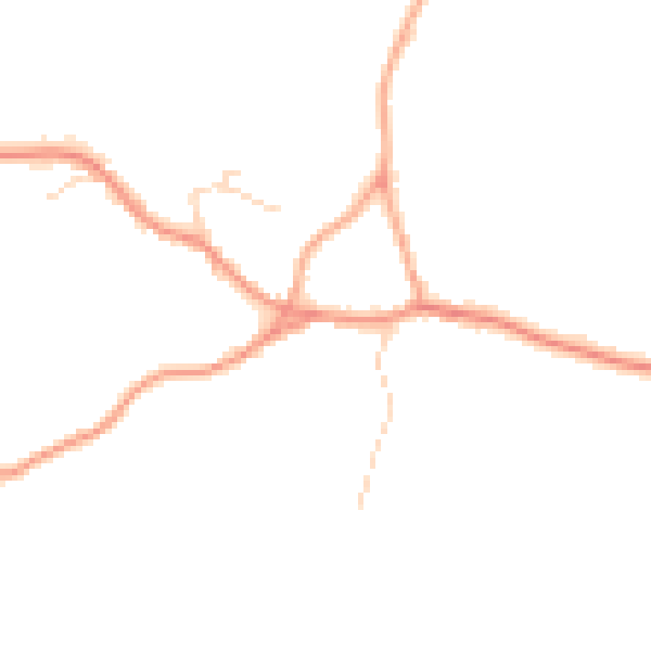 Daytime road noise heatmap for ME19 5NJ