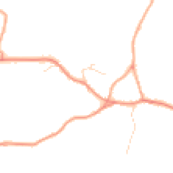 Daytime road noise heatmap for ME19 5NS