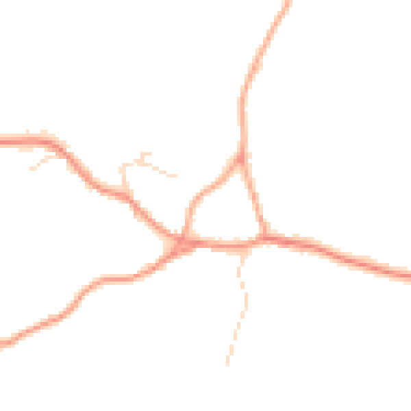 Daytime road noise heatmap for ME19 5NU