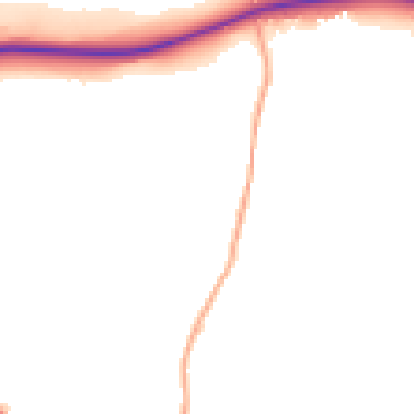Daytime road noise heatmap for ME19 5NZ