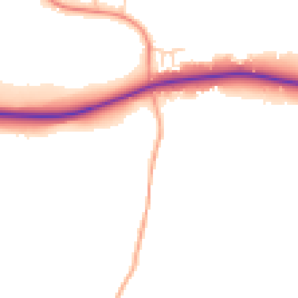 Daytime road noise heatmap for ME19 5PA