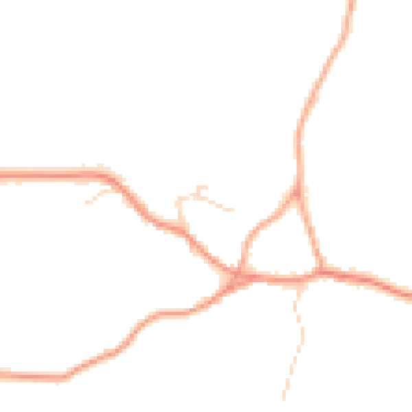 Daytime road noise heatmap for ME19 5PB