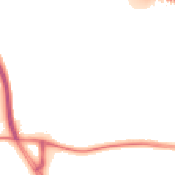 Night-time road noise heatmap for ME19 5PY