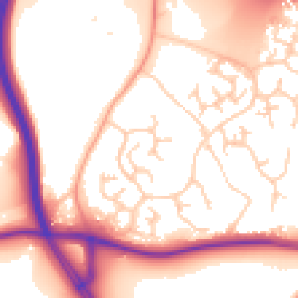 Daytime road noise heatmap for ME19 5PZ