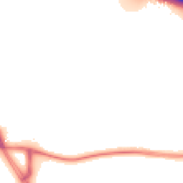 Night-time road noise heatmap for ME19 5QL