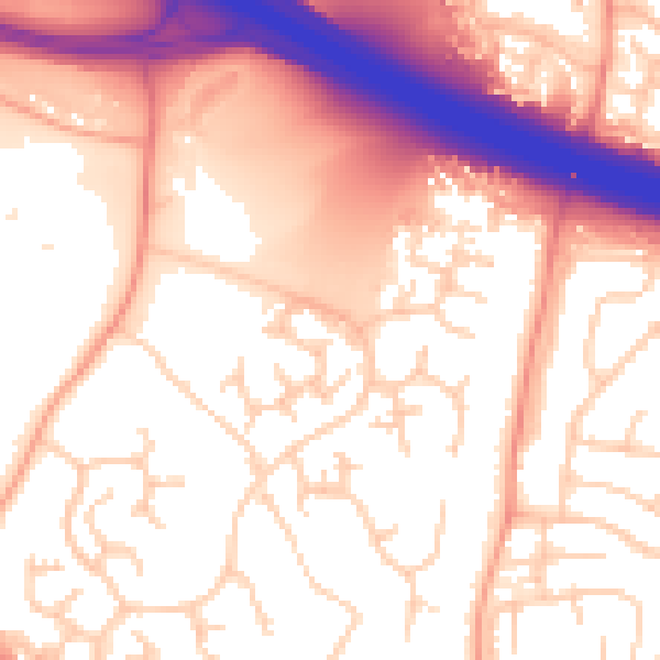Daytime road noise heatmap for ME19 5QN