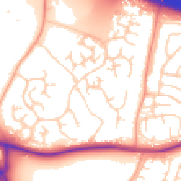 Daytime road noise heatmap for ME19 5QT