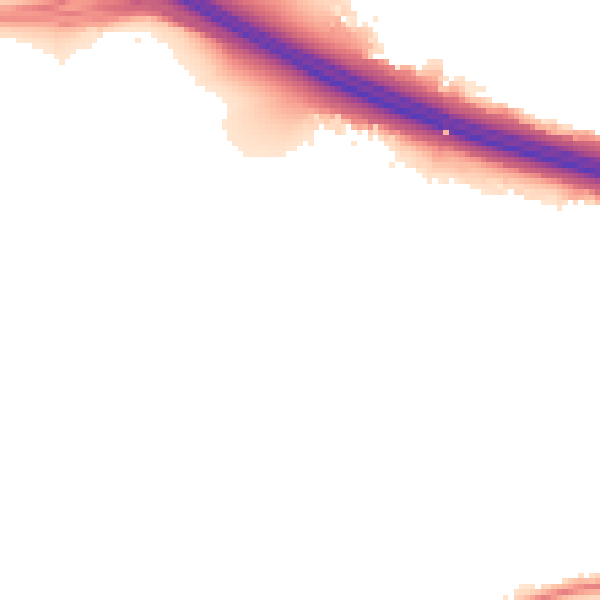 Night-time road noise heatmap for ME19 5QU