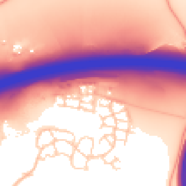 Daytime road noise heatmap for ME19 5SA