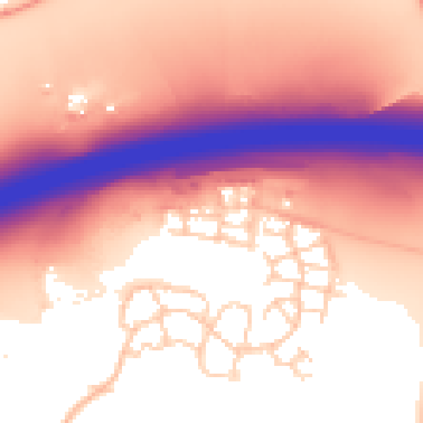 Daytime road noise heatmap for ME19 5SN