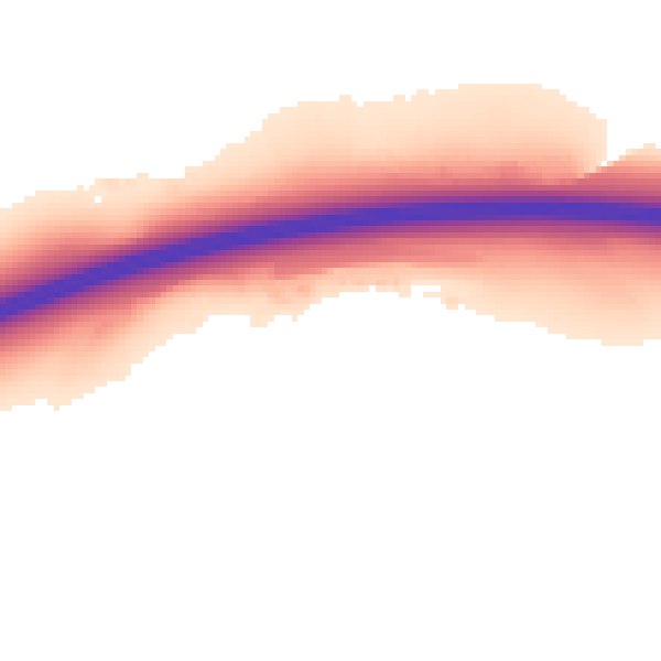 Night-time road noise heatmap for ME19 5SN