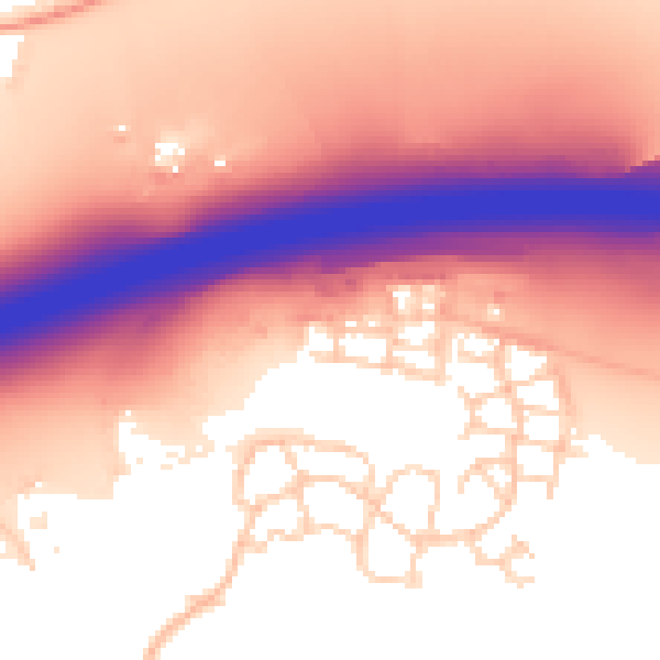 Daytime road noise heatmap for ME19 5SQ