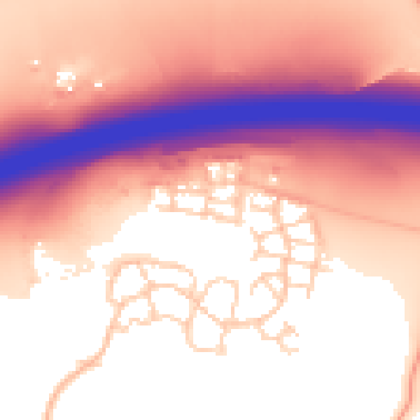 Daytime road noise heatmap for ME19 5SR