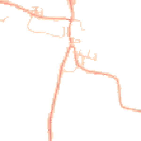 Daytime road noise heatmap for ME19 6AS